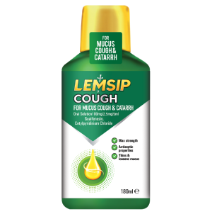 Lemsip Cough for Mucus Cough & Catarrh Oral Solution 180ml