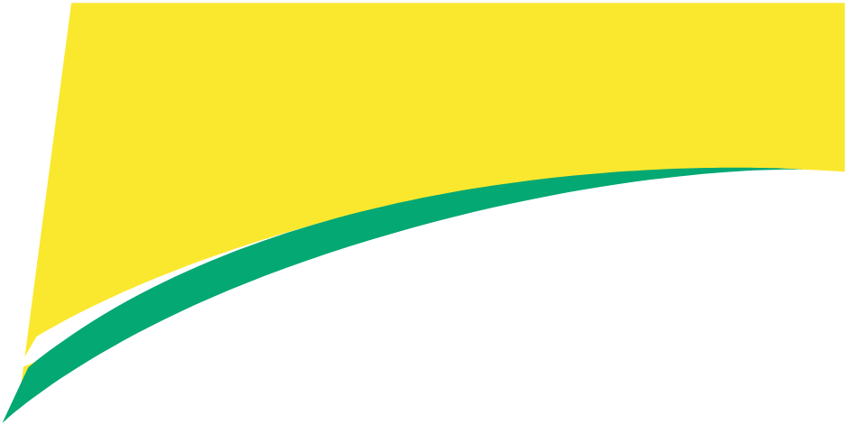 Rounded green and yellow